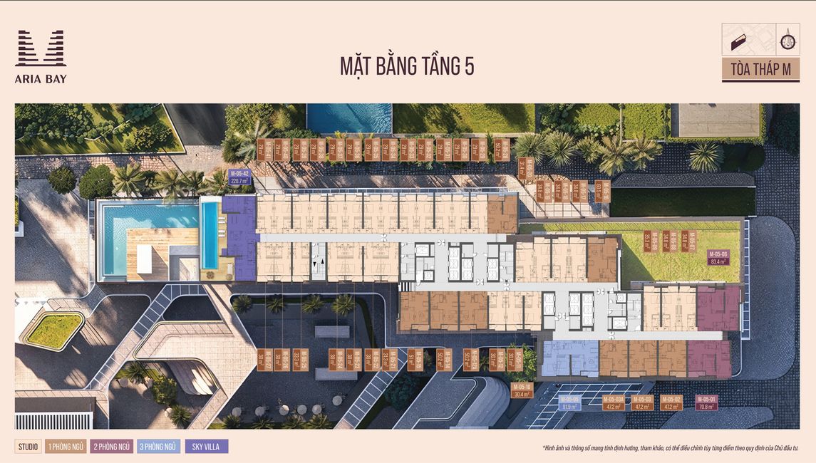 Mặt bằng Aria Bay Hạ Long